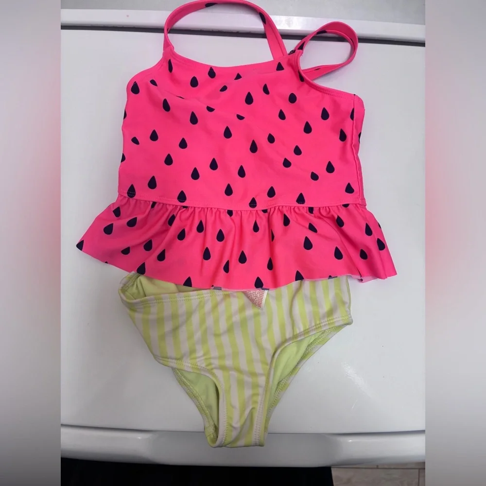 Janie and Jack Floral Swimsuit with Bow Bundle‎